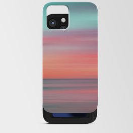 Evening Sunset Colors at Sea iPhone Card Case
