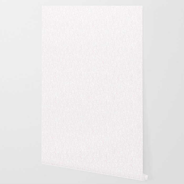 Elios Shirt Faces In Pale Pink Outlines On White Cmbyn Wallpaper