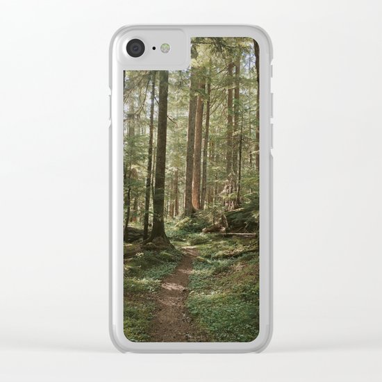 Wonderland Forest Trail Clear iPhone Case