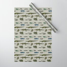 Reptiles vintage pattern Wrapping Paper