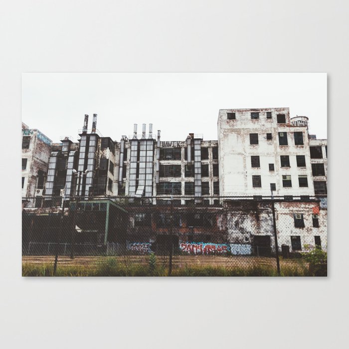 Factory Town Canvas Print