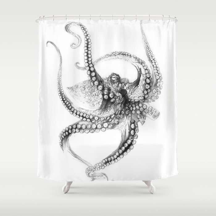 Giant Octopus Shower Curtain