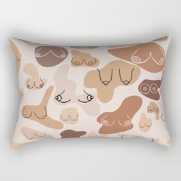 Boobs Feminine Aesthetic Art Rectangular Pillow