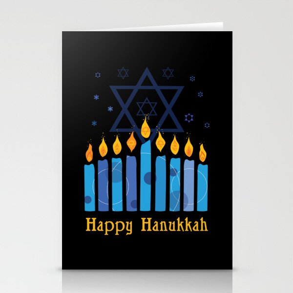 Happy Hanukkah Candles Menorah Hanukkah 2021 Stationery Cards