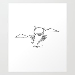 Wingin' It Art Print