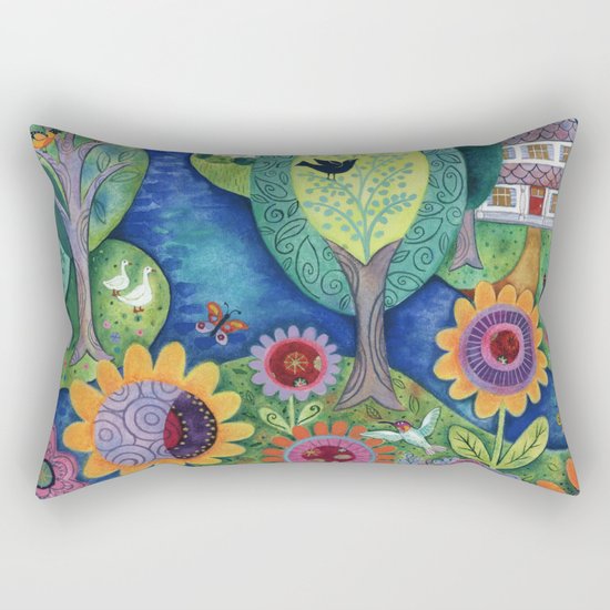 Summer Calling Rectangular Pillow
