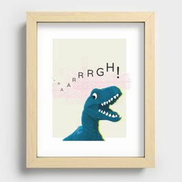 Dinosaur Run! Recessed Framed Print