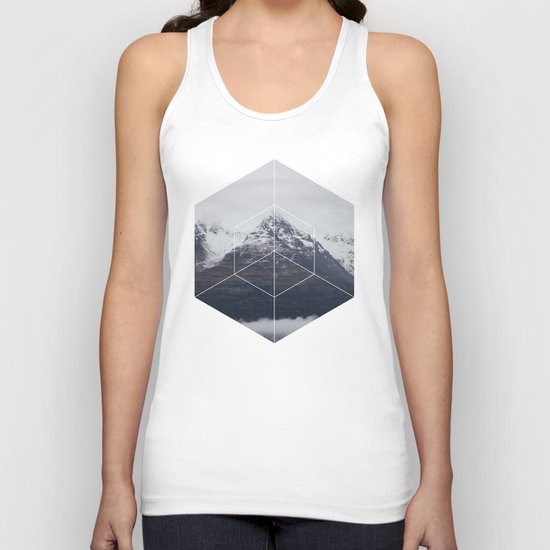Snow Mountain - Geometric Photography Unisex Tank Top