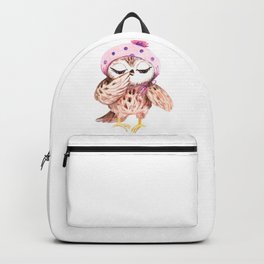 Owl for Kids. Beautiful colorful Owl. Сartoon baby owl. Cartoon Owl Art. Backpack