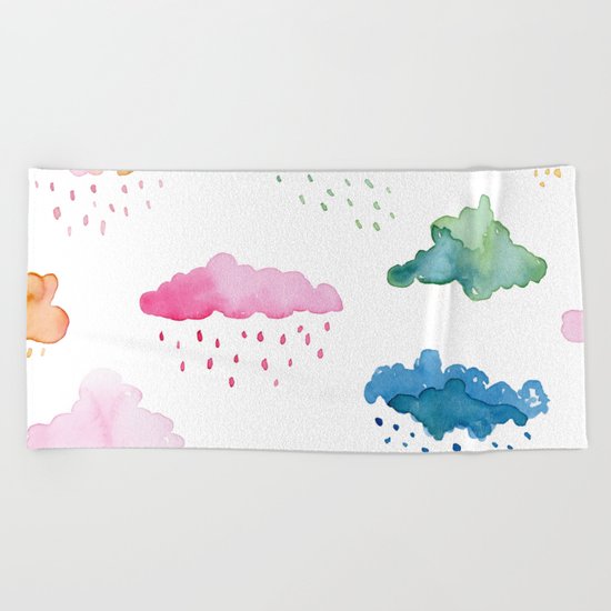 Clouds Beach Towel
