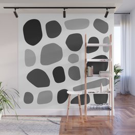 Geometric minimal color stone composition 4 Wall Mural