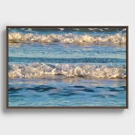 Texas Waves Framed Canvas
