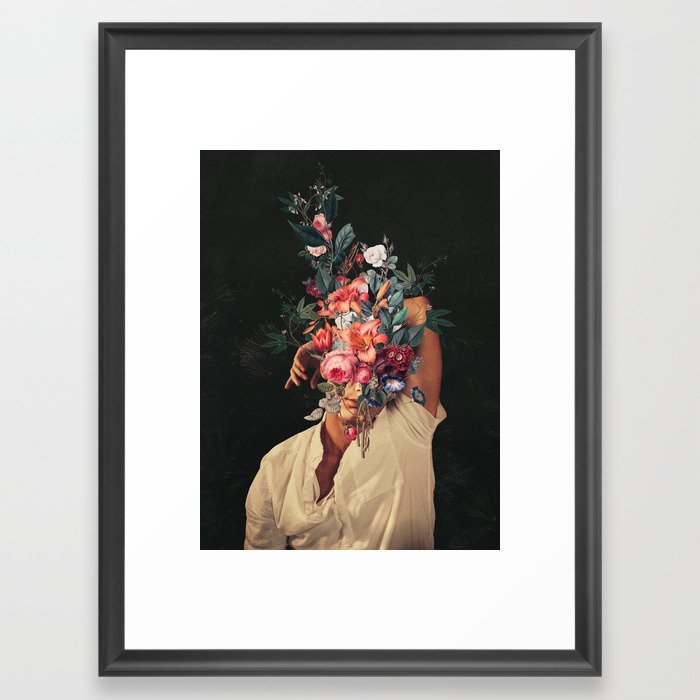 Roses Bloomed every time I Thought of You Framed Art Print