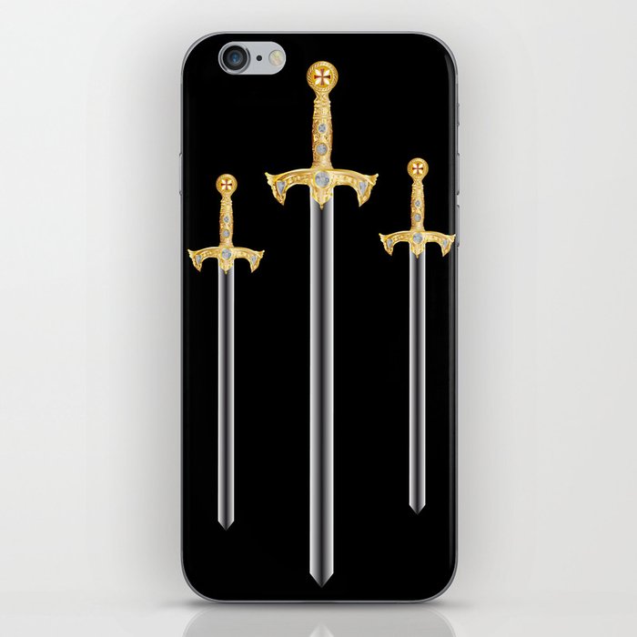 Templar Swords iPhone Skin
