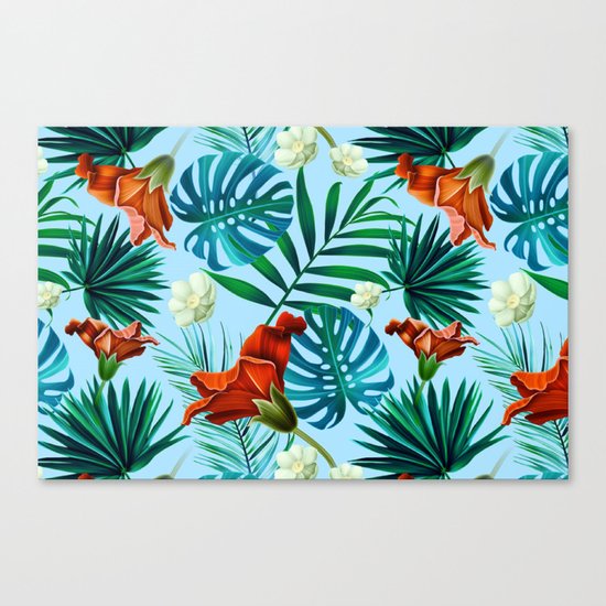 Tropical pattern Canvas Print