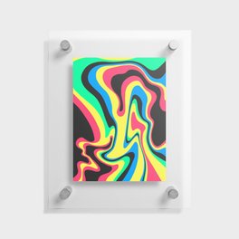 Rainbow Crazy Belts Floating Acrylic Print