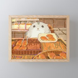 bread shop Framed Mini Art Print