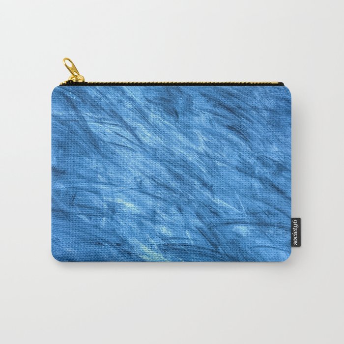Blue Brushstrokes Carry-All Pouch