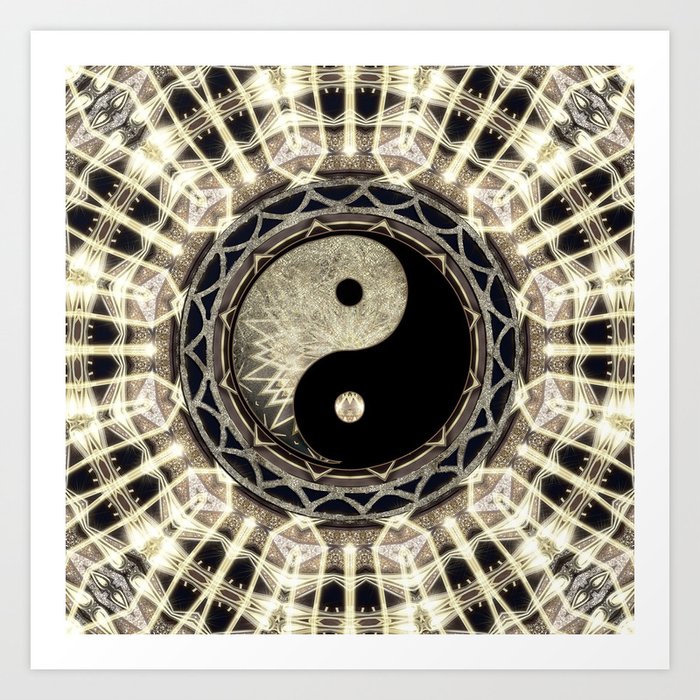 yin yang geometry mandala