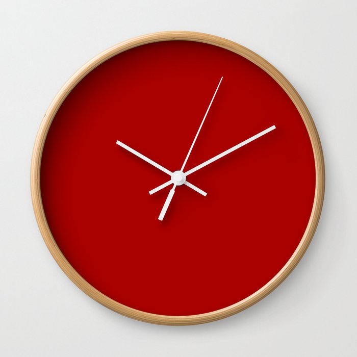 Monochrome red 170-0-0 Wall Clock