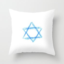Star of David 21- Jerusalem -יְרוּשָׁלַיִם,israel,hebrew,judaism,jew,david,magen david Throw Pillow
