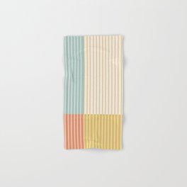 Color Block Line Abstract IX Hand & Bath Towel