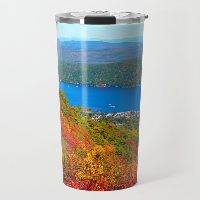 Adirondack Autumn from Prospect Mountain in Lake George New York Travel Mug