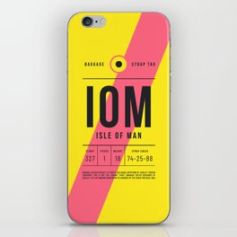 Luggage Tag E - IOM Isle of Man UK iPhone Skin