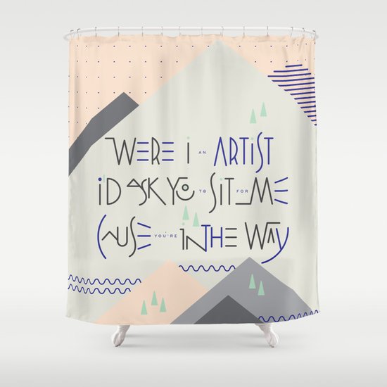 Haikuglyphics - Landscape Shower Curtain