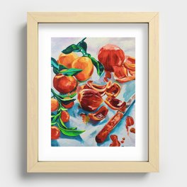 Naranjas de Verano Recessed Framed Print