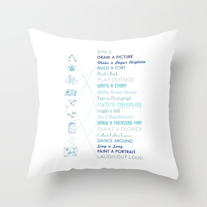 Things To Do When Bored Throw Pillow