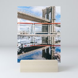 Brooklyn Bridge Reflection Mini Art Print