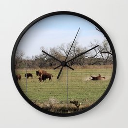 Itchy Bison Wall Clock