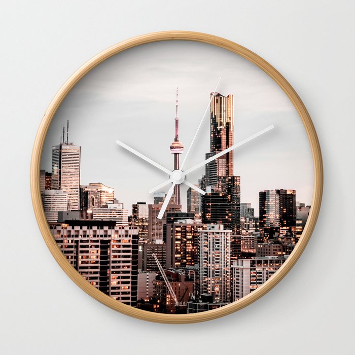 Canada Toronto Skyline Wall Clock