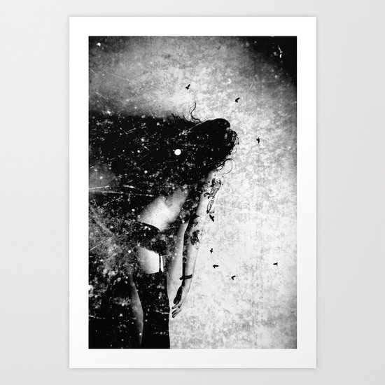 Nude art - time Art Print