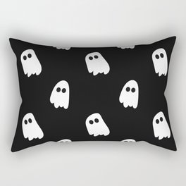 Black and White Ghosts Rectangular Pillow