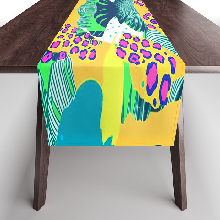 Abstract Jungle Table Runner