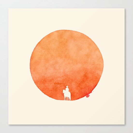Poor Lonesome Cowboy Canvas Print