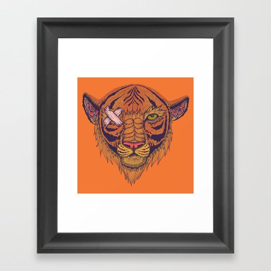 Eye of the Tiger Framed Art Print