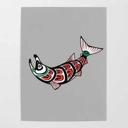Haida Salmon Poster