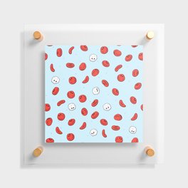 Cute Blood Cells Pattern Floating Acrylic Print