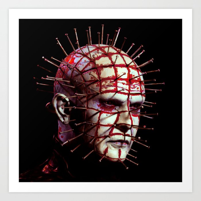 Pinhead Hellraiser Blood Omen Special Art Print By Warrenlee