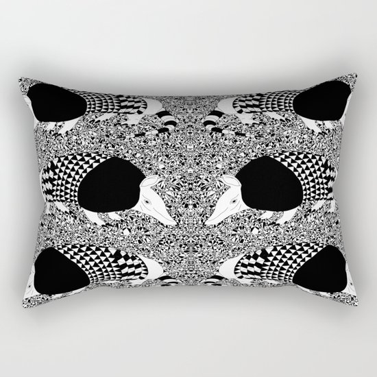 Static Armadillo Rectangular Pillow