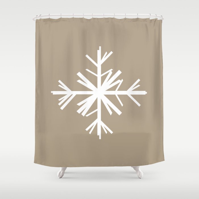 Christmas Winter Woodland Snowflake Shower Curtain By Jsdavies