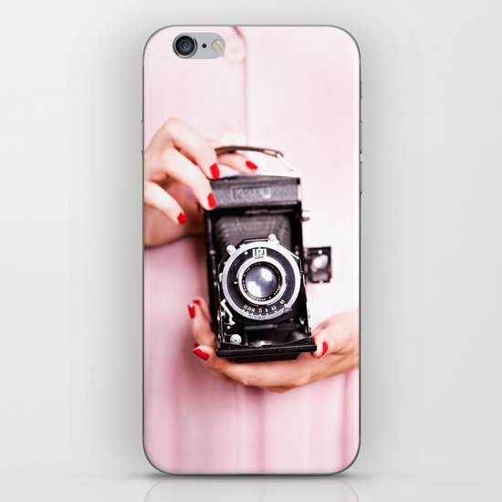 Vintage camera love iPhone Skin