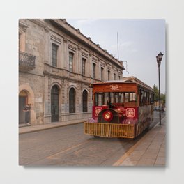 Mexico Photography - Calm Street In Mexico Metal Print