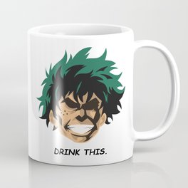 Drink This Mug Coffee Mug | Bnha, Anime, Kizorapher, Mha, Graphicdesign, Allmight, Izuku, Bokunohero, Kizographics, Midoriya 