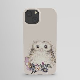 Boho Illustration- Be Wise Little Owl iPhone Case