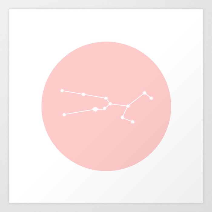 Taurus Star Sign Soft Pink Circle Art Print By Beyondtheclouds Society6 People born under this star sign are known for their love for worldly pleasures. taurus star sign soft pink circle art print by beyondtheclouds