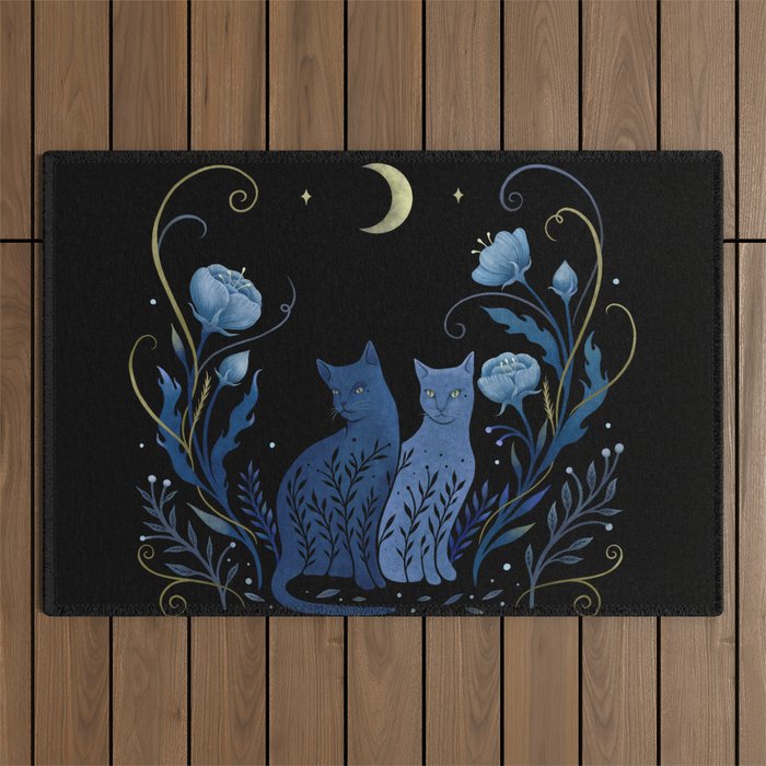 Two Cats Outdoor Rug